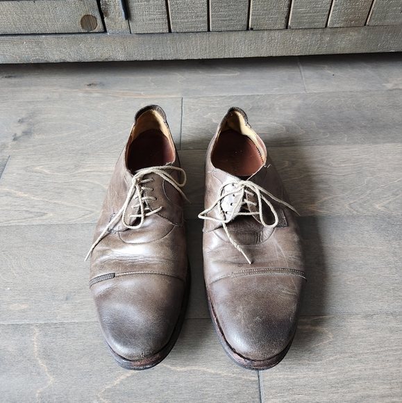 Timberland Gray Leather Oxfords main image 4